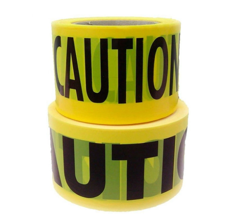 PE Yellow Barrier Reflective Caution Tape Warning Safety Tape