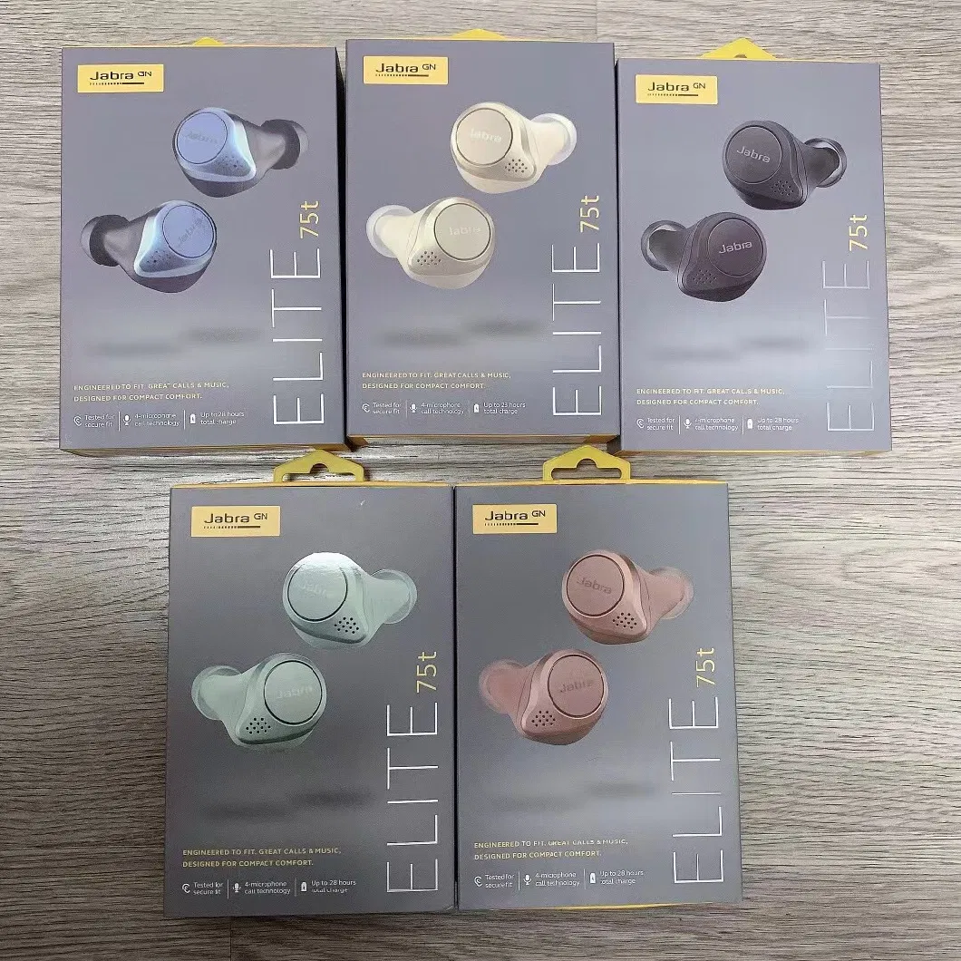 100% Original Jabra Elite Active 75t True Wireless Bluetooth Sports Music Earphone Waterproof Earplugs Waterproof