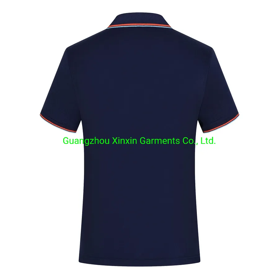 Großhandel hochwertiges, maßgeschneidertes Baumwoll-Piqué mit gesticktem Logo, individuelle Knopfleiste für Herren, kurzärmeliges Poloshirt